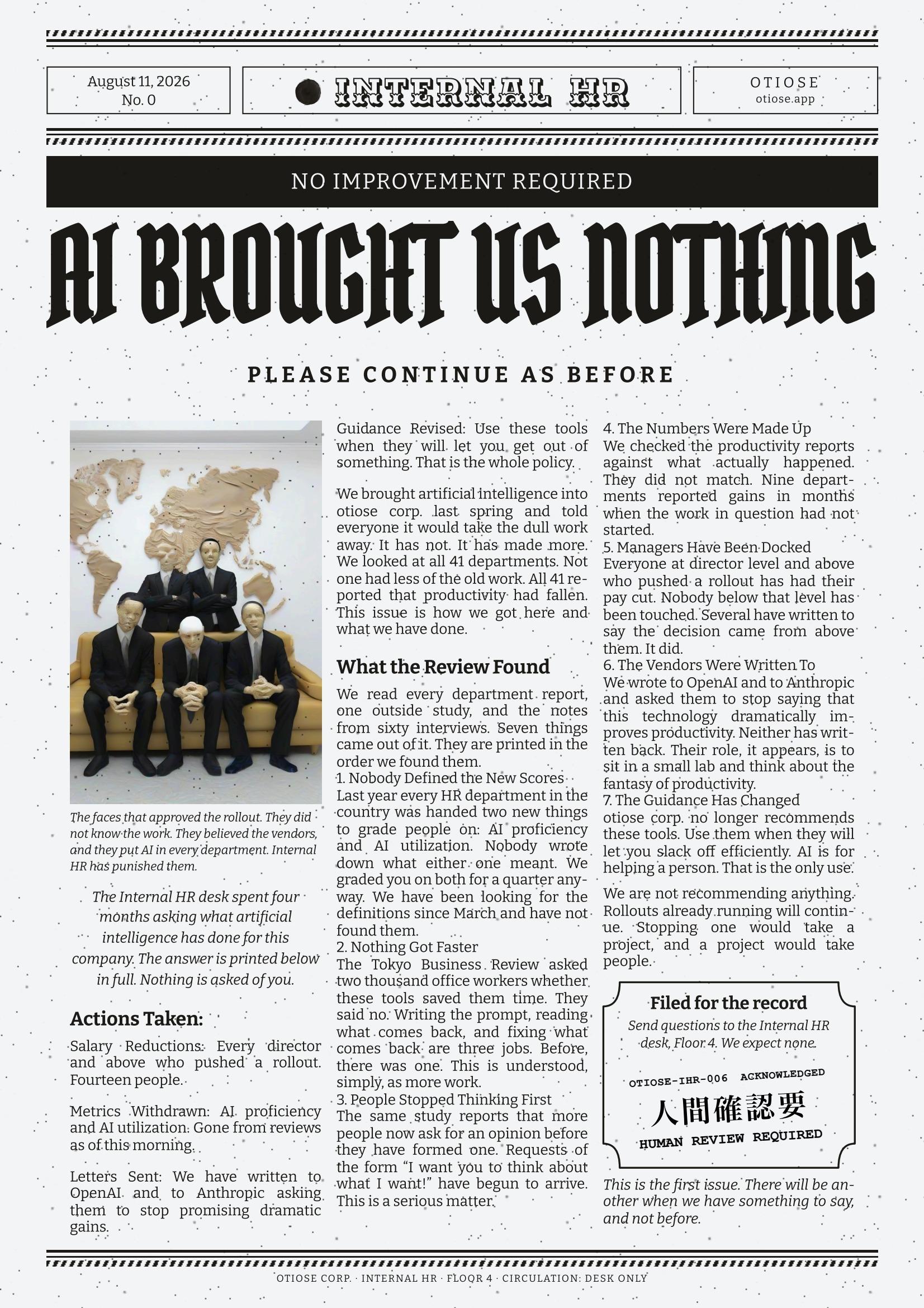 AI Brought Us Nothing