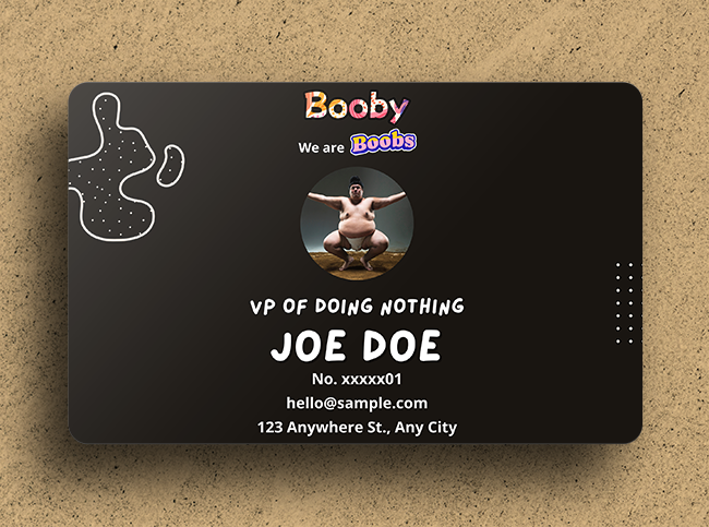 Booby Membership Card